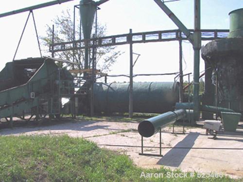 USED: Heil model 85-24, 8'5" diameter x 24'5" long, single pass,rotary drum dryer system with new 15 million btu oil/natural gasburners, remote auto-controls and electrical. Complete with feeder,trun...