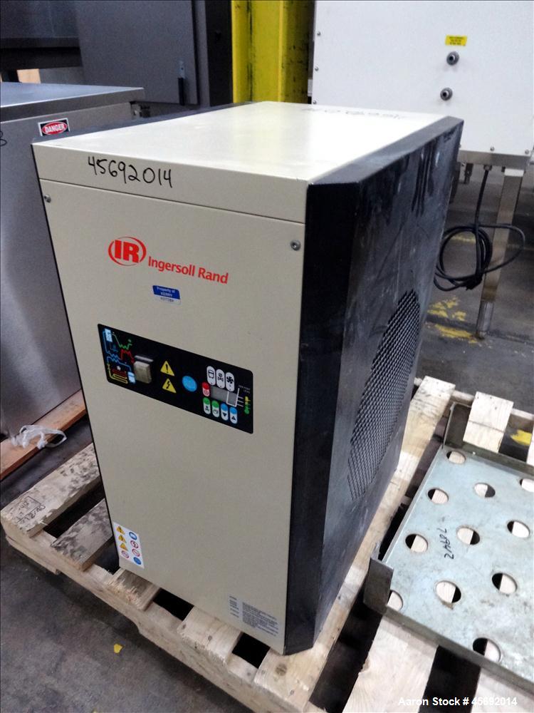 Used Ingersoll-Rand High Inlet Temperature Air Dryer, Model D170IT. Nominal air flow 100 cfm. 200 degrees F maximum inlet temperature. Uses R13Ha refrigerant. Has 116 psi low side, and 261 psi high s...