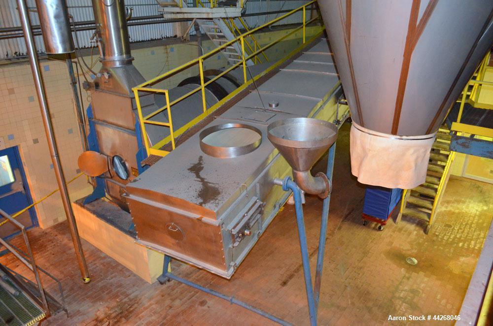 Used Rogers Food Processing Equipment Rotary Hot Air Dryer, Stainless Steel