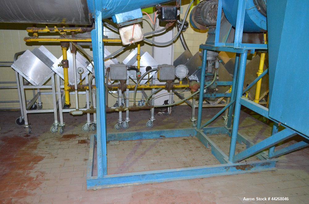 Used Rogers Food Processing Equipment Rotary Hot Air Dryer, Stainless Steel