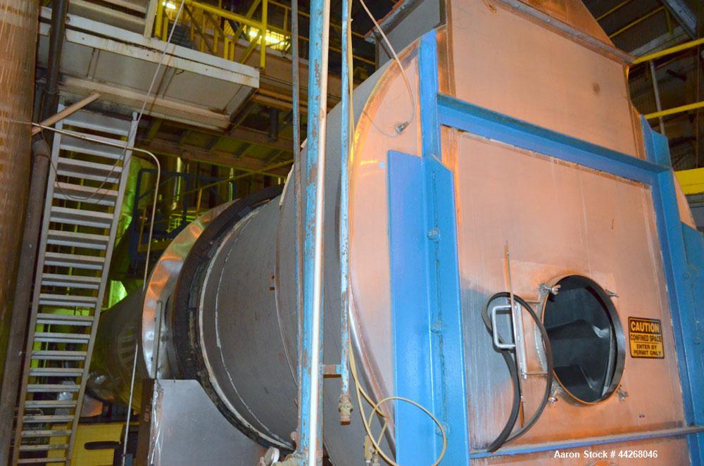 Used Rogers Food Processing Equipment Rotary Hot Air Dryer, Stainless Steel
