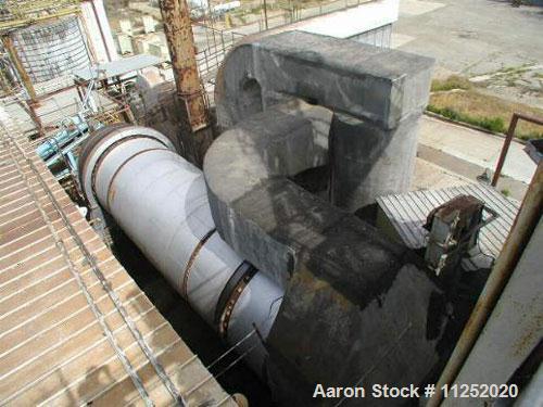 Used-Roto Louvre Dryer, 10' diameter x 36' long, indirect gas fired, Hauck natural gas burner, rated 25mm btu/hour, max oper...