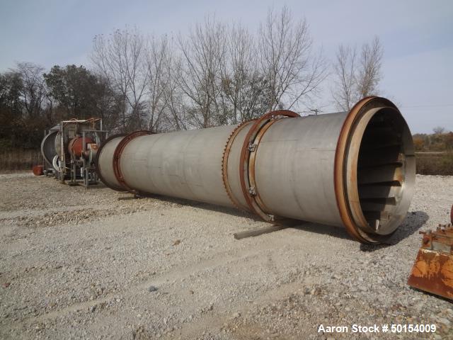 Used Roto-Louvre Rotary Hot Air Dryer, 6' diameter x 32' long,