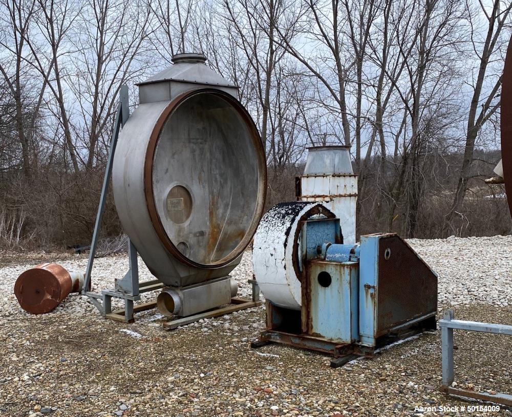 Used Roto-Louvre Rotary Hot Air Dryer, 6' diameter x 32' long,
