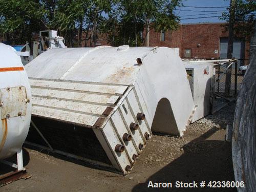 Used Standard Steel Hot Air Rotary Dryer. Approximately 8' diameter x 30' long, carbon steel. Internal flights with steam heater, dryer is rated for 25,000 lbs hour of sugar solvents, average tempera...
