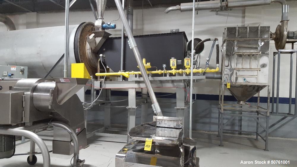 Used Vulcan Stainless Steel Rotary Drum Dryer