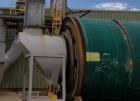 Used 31' Single Pass Drum Dryer. Carbon Steel.