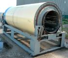 Used Rotary Air Dryer, 304 Stainless Steel. Horizontal insulated tube 60