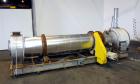 Used Bartlett-Snow Rotary Hot Air Dryer, 316 Stainless Steel. Rated approximate 1500 pounds an hour depending on product. Horizontal chamber 24