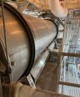 Used FMC Model EL-103 Stainless Steel Rotary Dryer – 4.5' Diameter x 20' Long Steam Heated Dryer