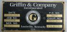 USED: Griffin and Co Conditioning Cylinder, 304 stainless steel. 48