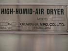 Used- Okawara MFG. Co. LTD. High-Humid-Air Rotary Dryer; Model RAS-250S