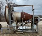 Used- Roto-Louvre Rotary Hot Air Dryer, 6' diameter x 32' long,