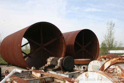 Used-Rotary Kiln Shell, 12' diameter, in 4 pieces: 20', 30', 36' and 24' for a total length of 110'. Includes various kiln p...