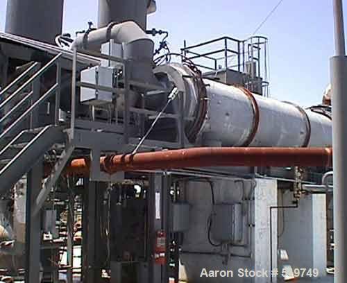 USED: Rotary kiln, 4'6" diameter x 20' long, carbon steel. Uses include solid waste incineration or thermal ozidizer. Suitable for soil, wood chips, sawdust and most solids. Direct gas fired. Not use...