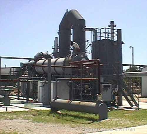 USED: Rotary kiln, 4'6" diameter x 20' long, carbon steel. Uses include solid waste incineration or thermal ozidizer. Suitable for soil, wood chips, sawdust and most solids. Direct gas fired. Not use...
