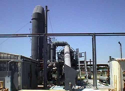 USED: Rotary kiln, 4'6" diameter x 20' long, carbon steel. Uses include solid waste incineration or thermal ozidizer. Suitable for soil, wood chips, sawdust and most solids. Direct gas fired. Not use...