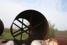 Used Rotary Kiln Shell, 12' diameter, in 4 pieces: 20', 30', 36' and 24' for a total length of 110'. Includes various kiln parts including trunions, girth gear and tire.