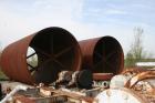 Used Rotary Kiln Shell, 12' diameter, in 4 pieces: 20', 30', 36' and 24' for a total length of 110'. Includes various kiln parts including trunions, girth gear and tire.
