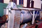 USED: Indirect Heating Kiln, overall approximately 8' high x 6' wide x 40' long. Attached to it is a combustion unit 13' long X 3' diameter. Kiln has stainless steel flexible conveyor running full le...