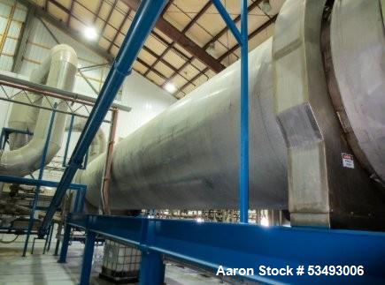 Pre-Owned Rotary Steam Dryer by Drying Solutions – 7.3 MMBTU/hr, Co-Current Flow