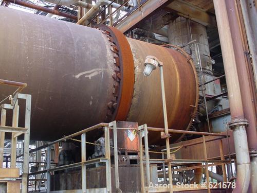 USED: Davenport rotary steam tube dryer, 9'6" diameter x 40' long.Shell 316L stainless steel, internal 317L stainless steel. Rated for250 psi @ 450 deg F. 1/4" pitch ft, counterflow. Built 1995.