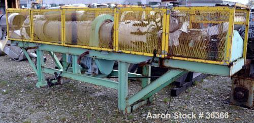 Used Tsukishima Kikai Rotary Steam Tube Dryer, Model Labo-Test, 304 Stainless Steel. Tube approximate 270 mm (10.6’’) diameter x 3000 mm (118") long, with (10) 1" diameter x 120" long tubes, approxim...