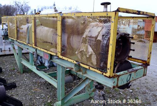 Used Tsukishima Kikai Rotary Steam Tube Dryer, Model Labo-Test, 304 Stainless Steel. Tube approximate 270 mm (10.6’’) diameter x 3000 mm (118") long, with (10) 1" diameter x 120" long tubes, approxim...