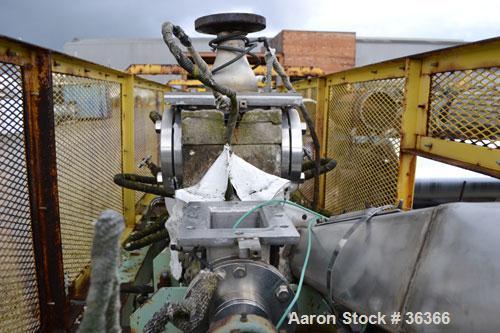 Used Tsukishima Kikai Rotary Steam Tube Dryer, Model Labo-Test, 304 Stainless Steel. Tube approximate 270 mm (10.6’’) diameter x 3000 mm (118") long, with (10) 1" diameter x 120" long tubes, approxim...