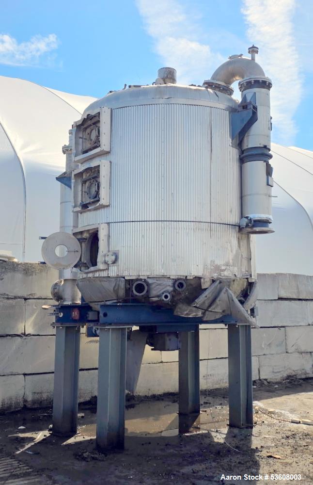 Used Krauss Maffei Stainless Steel Vacuum Plate Dryer – Model VTT-20/14-2/90-4, 30m², 383 Gallon Capacity