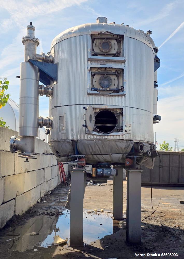 Used Krauss Maffei Stainless Steel Vacuum Plate Dryer – Model VTT-20/14-2/90-4, 30m², 383 Gallon Capacity