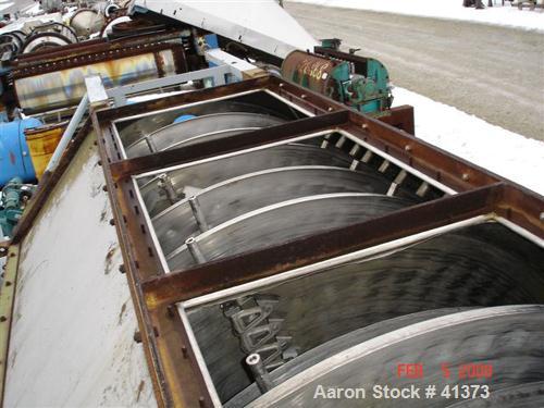 USED: Krause Maffei model TTB20/16 tray dryer. Stainless steel trays, agitator arms and internal hsg (similar to Wyssmont). In this dryer trays are fixed and agitator arm moves product from tray to t...