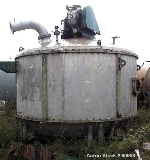 USED: Krauss Maffei plate type cascade dryer, model VTT27/8. (2700 mm diameter. plates 8 off suitable for vacuum.) Built 1980. Krauss #3505. Capacity 23,600 liters. Internal 3 bar working pressure. 6...
