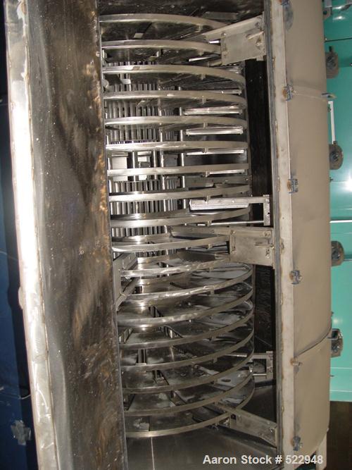 USED: Wyssmont stainless steel turbo dryer, model L-18. Dryer has 18circular stainless steel drying shelves. All dryer internal materialand gas contact parts are stainless steel. Complete with variab...