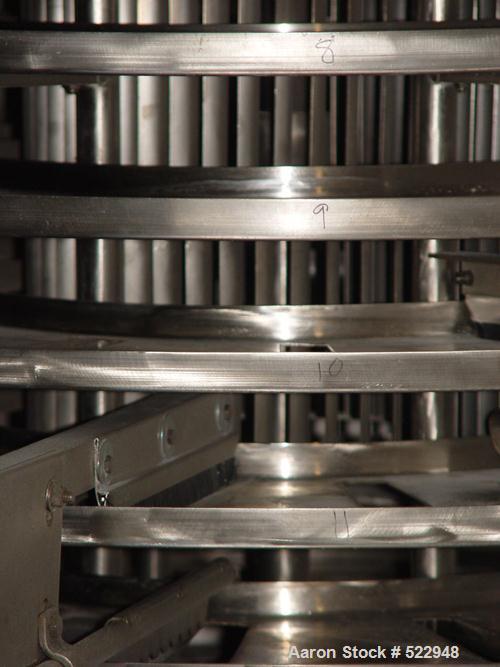 USED: Wyssmont stainless steel turbo dryer, model L-18. Dryer has 18circular stainless steel drying shelves. All dryer internal materialand gas contact parts are stainless steel. Complete with variab...