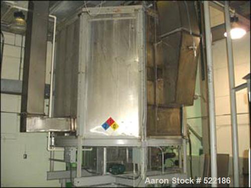 USED: Wyssmont turbo dryer, model OE19/20, stainless steel construction. (19) total trays with (16) heated, (3) cooled, 8'diameter trays, steam heated hot zone with blower, water cooledcooling zone w...