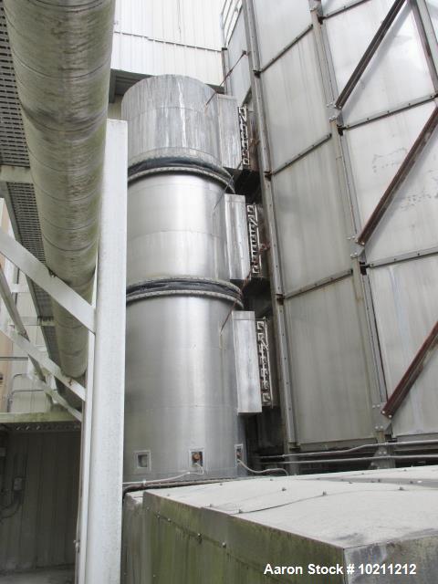 Used- Wyssmont Turbo Dryer, Model YER – Model V37. (37) Trays, 30’ diameter. 304 Stainless steel product contact surfaces an...