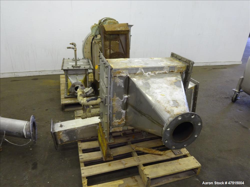 Used Wyssmont Style Rotary Tray Dryer, 304 Stainless Steel.