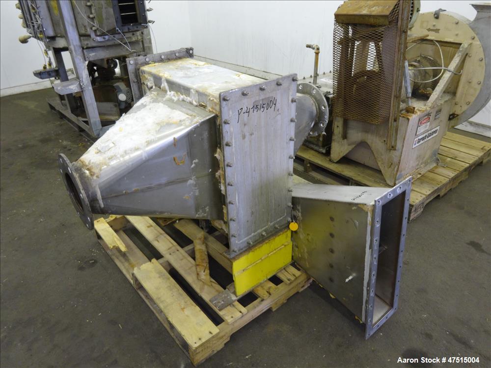 Used Wyssmont Style Rotary Tray Dryer, 304 Stainless Steel.