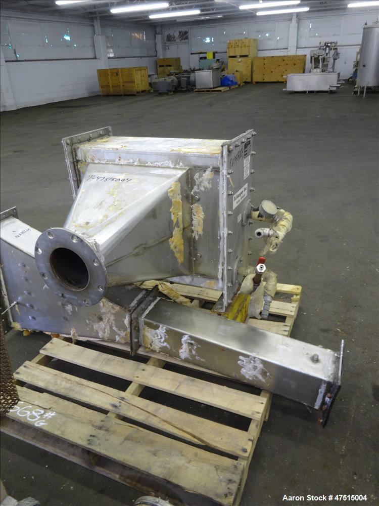 Used Wyssmont Style Rotary Tray Dryer, 304 Stainless Steel.