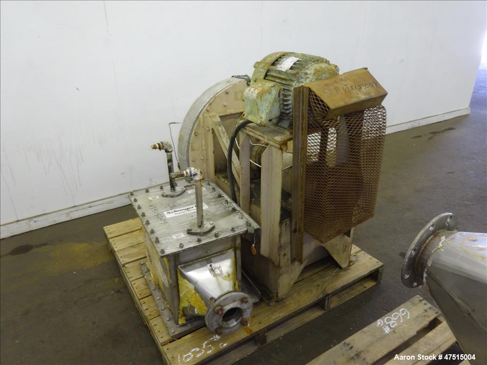 Used Wyssmont Style Rotary Tray Dryer, 304 Stainless Steel.