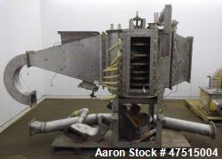 Used- Wyssmont Style Rotary Tray Dryer, 304 Stainless Steel.