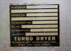 Used Wyssmont Turbo-Dryer, Model L-18, 304 Stainless Steel