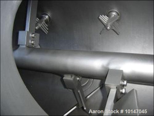 Unused-Lodige VT-1200/2MZ ??? Dryer, stainless steel (1.4571), capacity 42.4 cubic feet (1200 liter). Trough sizes: diameter 3.4' x 5.6' (950 x 1690 mm); top inlet (2) 11.2" (585 mm) diameter and (1)...