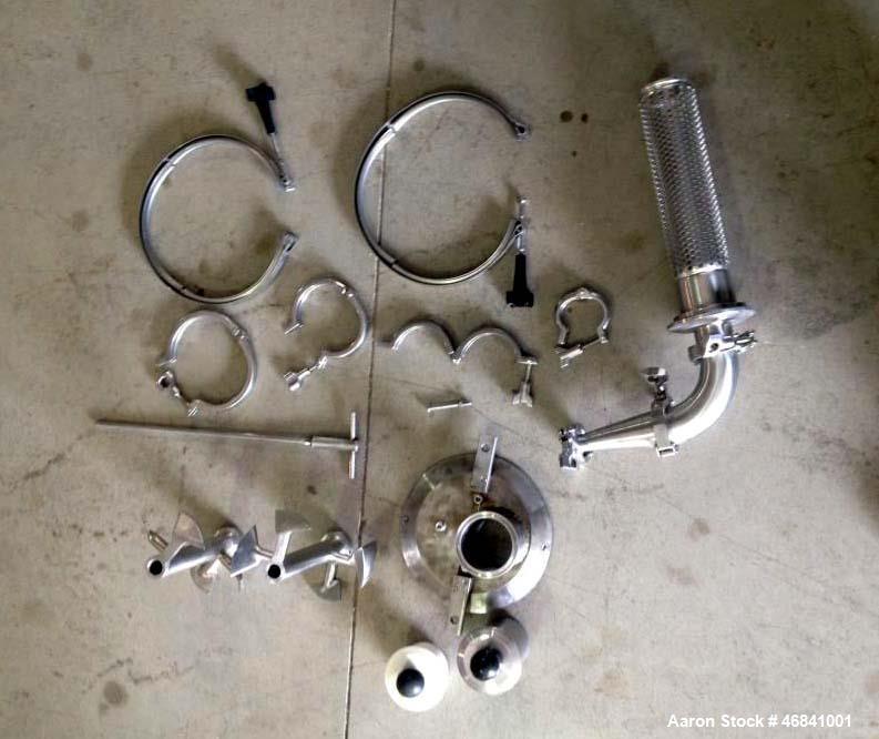 Used Processall Tilt-A-Mix Lab Size Rotary Vacuum Dryer, Model 4 HV. 2 Liter working capacity, 316 Stainlee Steel.