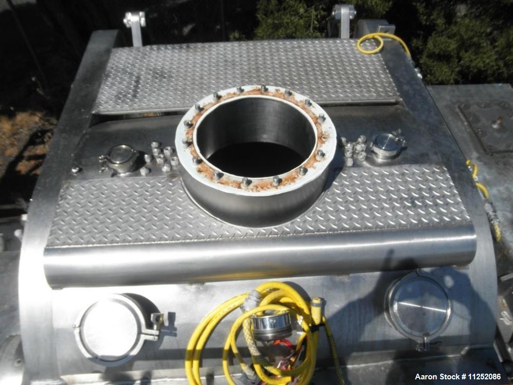 Used Aaron Process Vacuum Dryer with Cored Shaft