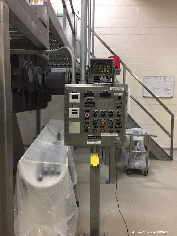 Used Aaron Process Vacuum Dryer with Cored Shaft