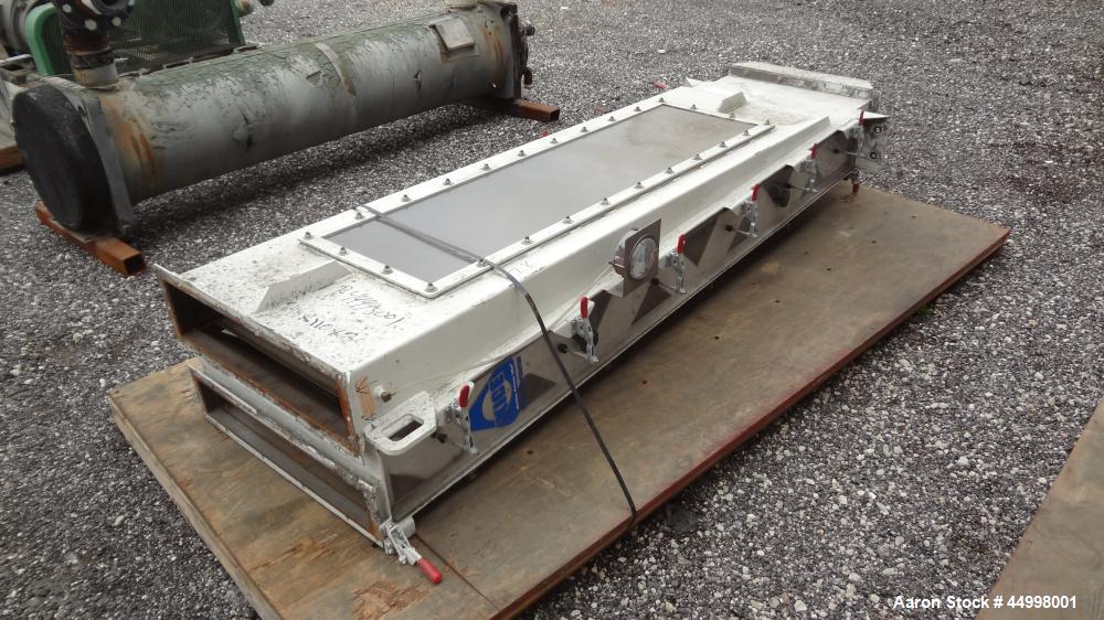 Used Hosokawa Bepex Continuous Solidaire Dryer, Model SJS30-16, 316 Stainless Steel. 30" Diameter x 16" long horizontal chamber. Internal rated 5psi at 50 to 400 degrees F, 304 stainless steel jacket...