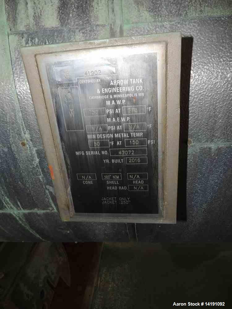 Used Bepex Strong Scott Solidaire 304 Stainless Steel Jacketed Dryer