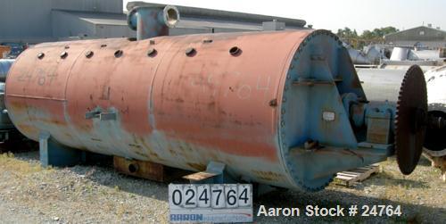 Used Buflovak Rotary Vacuum Dryer, 154 Cubic Feet Working Capacity, Stainless S